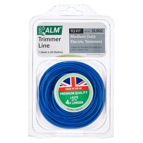 ALM Trimmer Line 1.5mm x 30m SL002 – Blue Strimmer Cord, Medium Duty, Fits Flymo, Bosch & Electric Petrol Trimmers - Image 1