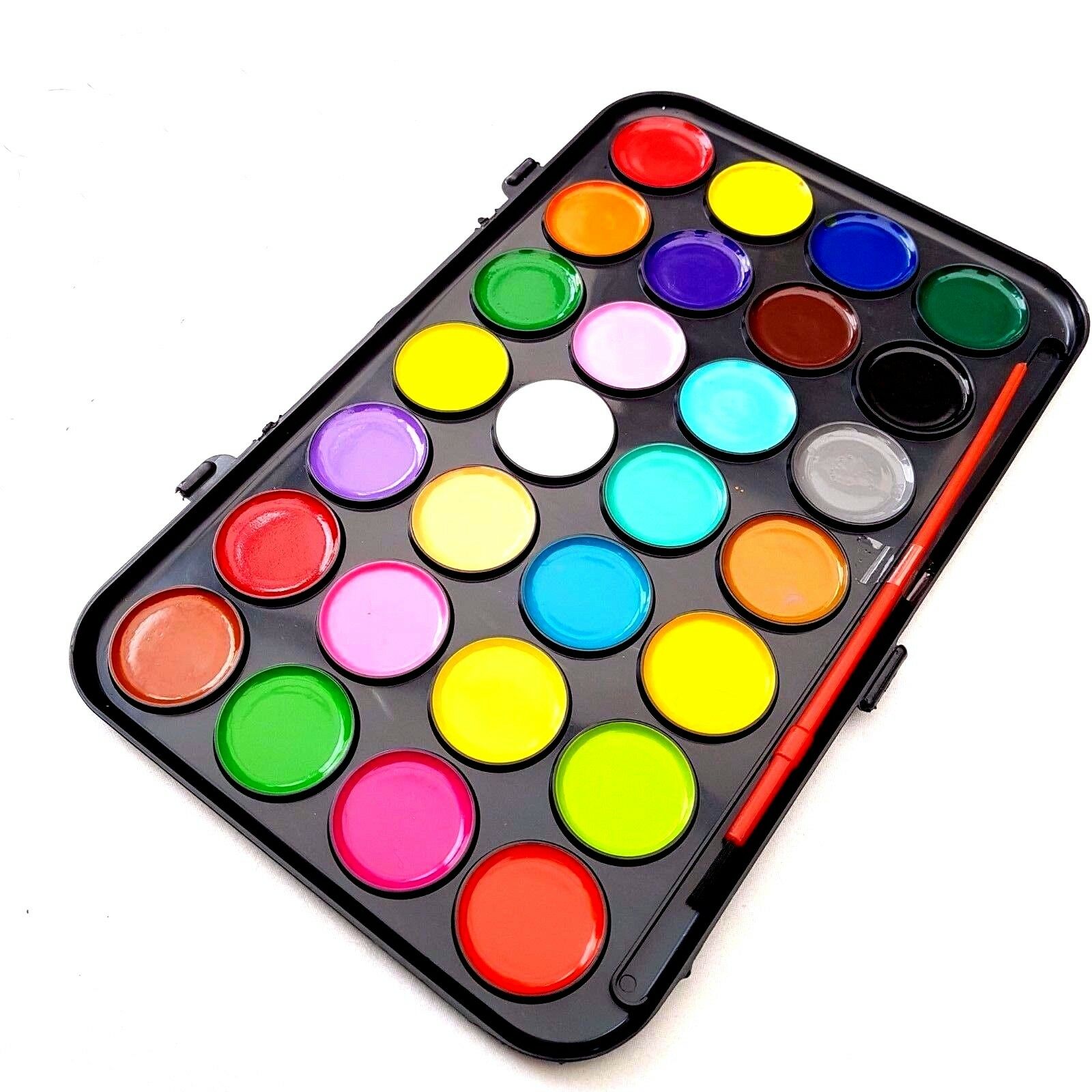 21 Watercolour Paint Set With Brush In Case Painting Water Colour Art Artist Kit