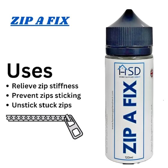 Zip A Fix Wax Zip Slip Lubricant 120ml – Non-Toxic Zipper Maintenance for Wetsuits, Drysuits, and Outdoor Gear