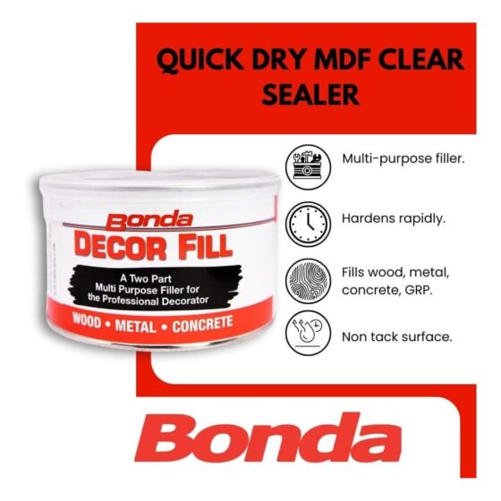 Bonda Decor Fill 500g – Rapid Hardening Multi-Purpose Filler for Wood, Metal & Concrete
