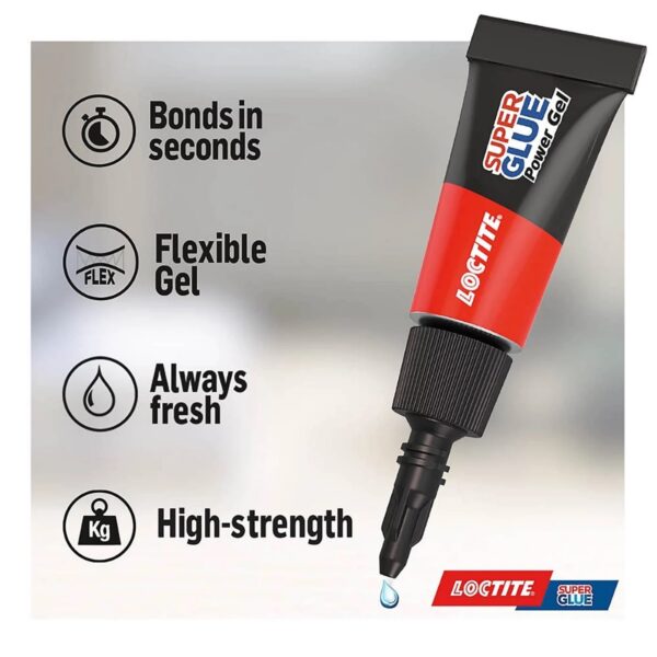 Loctite Mini Trio Power Flex (3 x 1g) – Strong, Flexible & Shock-Resistant Adhesive for All Surfaces 2 Loctite Mini Trio Power Flex (3 x 1g) – Strong, Flexible & Shock-Resistant Adhesive for All Surfaces