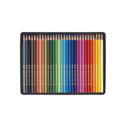 Caran d'Ache Fancolor Aquarelle 30 Water-Resistant Colour Pencils - Metal Tin Set 5 Caran d’Ache Fancolor Aquarelle 30 Water-Resistant Colour Pencils – Metal Tin Set