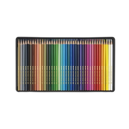 Caran d'Ache Fancolor Aquarelle 40 Water-Resistant Colour Pencils - Metal Tin Set 5 Caran d’Ache Fancolor Aquarelle 40 Water-Resistant Colour Pencils – Metal Tin Set