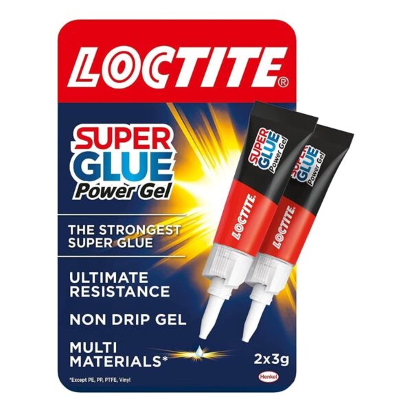 1342.jpg Loctite Power Gel Super Glue (2 x 3g) – Flexible, No-Drip Adhesive for Strong, Precise Bonds