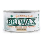 Briwax Original – Medium Brown (200g) Natural Wax Polish for Cleaning, Staining & Polishing Wood