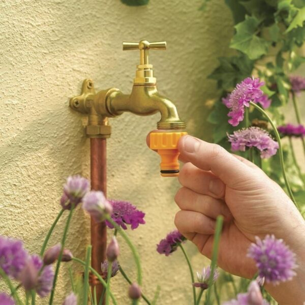 Hozelock Outdoor Tap Connector (21mm-26.5mm) – Secure, Leak-Free Connection for Easy Garden Watering 4 Hozelock Outdoor Tap Connector (21mm-26.5mm) – Secure, Leak-Free Connection for Easy Garden Watering
