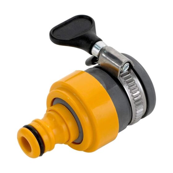 Hozelock Round Tap Connector (20mm-24mm) – Secure, Leak-Free Connection for Mixer and Oval Taps