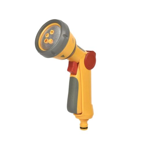 Hozelock Multispray Gun Soft Touch – Ergonomic, Multi-Pattern Spray Gun for Efficient Watering and Cleaning