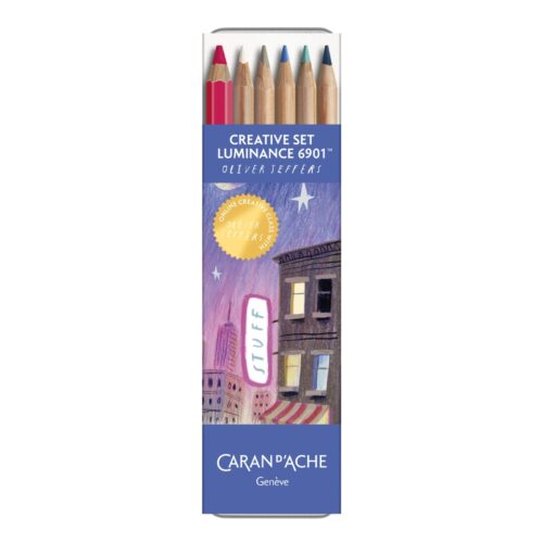Caran d'Ache Luminance 6901 Creative Set of 10 Pencils in Metal Case with Oliver Jeffers Online Class 7 Caran d’Ache Luminance 6901 Creative Set of 10 Pencils in Metal Case with Oliver Jeffers Online Class