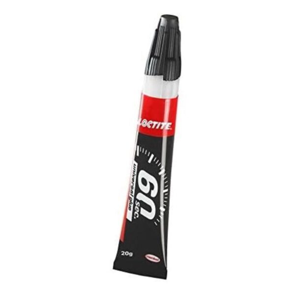 Loctite 60‑Second All‑Purpose Glue – 20g Ultra-Thick, Non-Drip Gel for Fast, Flexible Repairs 5 Loctite 60 Second All Purpose Glue (20g) – Fast-Drying, Strong Adhesive for Quick Repairs