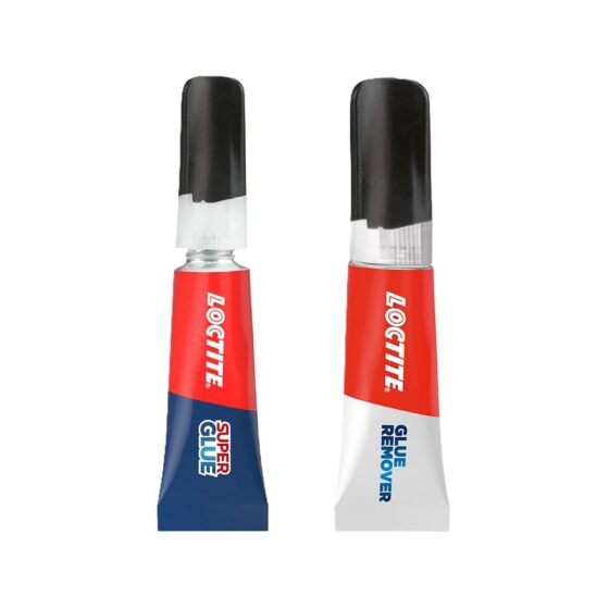 Loctite Universal Super Glue (3g) + Glue Remover (5g) – Strong Adhesive & Effective Sticker Remover for Multiple Surfaces