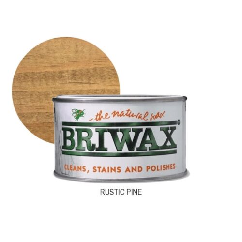 Briwax Furniture Wood Polish – Rustic Pine (400g) Natural Wax for Cleaning, Staining & Polishing Wood