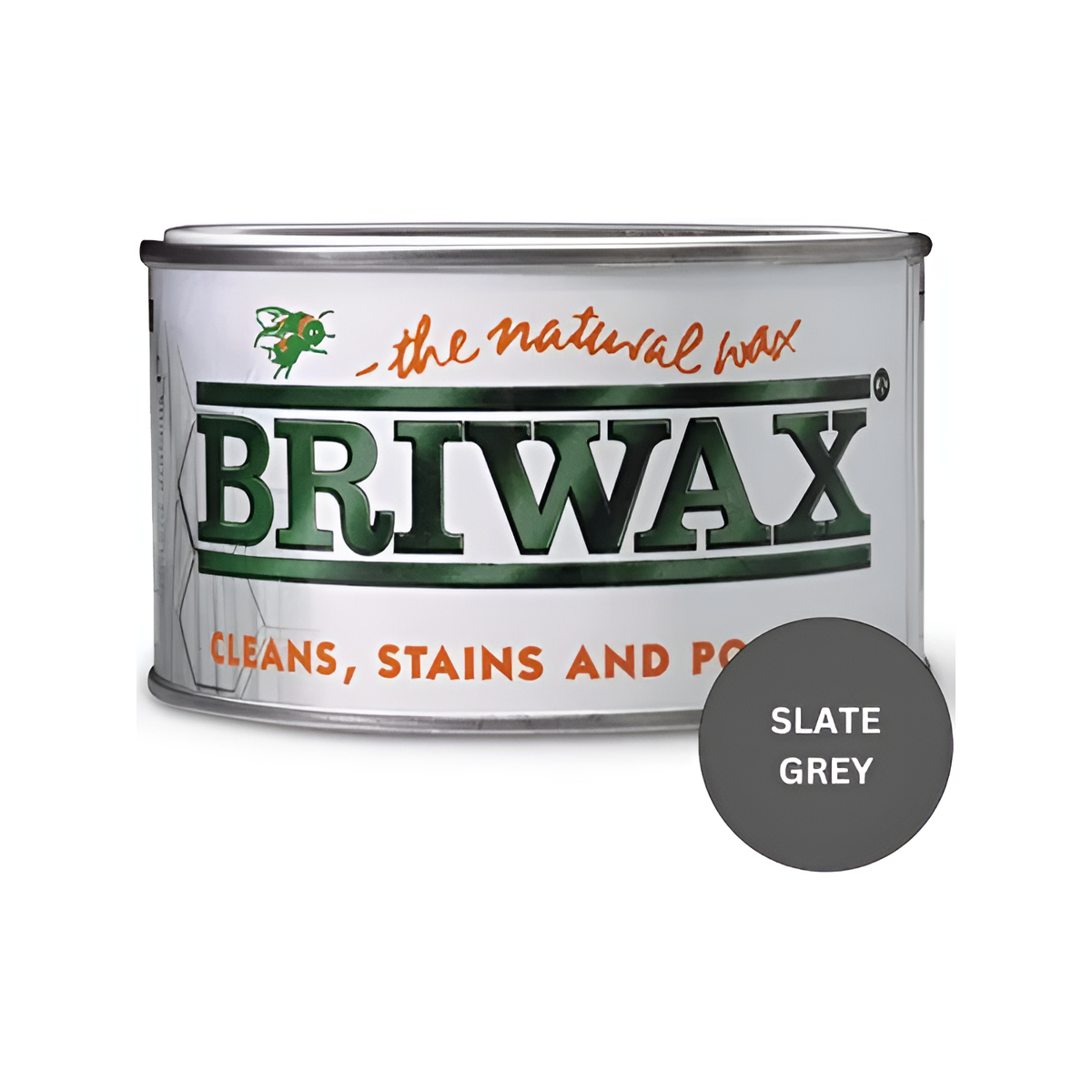 Briwax Ebony Furniture Wax Polish - Cleans, Stains & Polishes - 16 Oz Can (BW-EB)