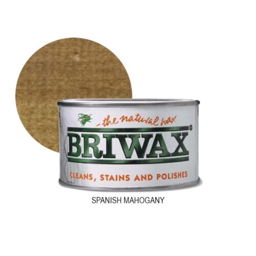 Briwax Furniture Wood Polish – Spanish Mahogany (400g) Natural Wax for Cleaning, Staining & Polishing Wood