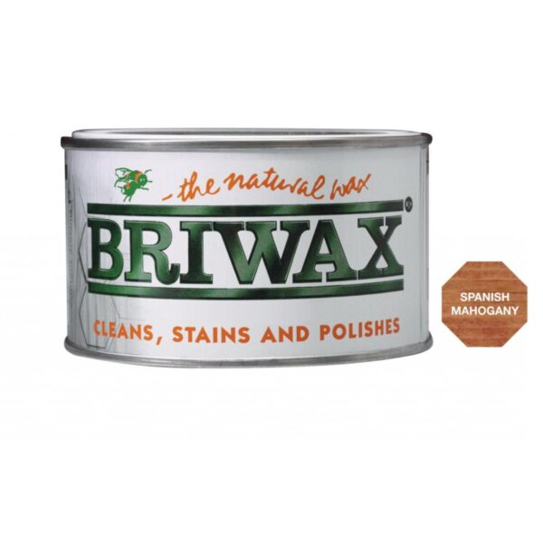 Briwax Furniture Wood Polish – Spanish Mahogany (400g) Natural Wax for Cleaning, Staining & Polishing Wood 1 Briwax Furniture Wood Polish – Spanish Mahogany (400g) Natural Wax for Cleaning, Staining & Polishing Wood