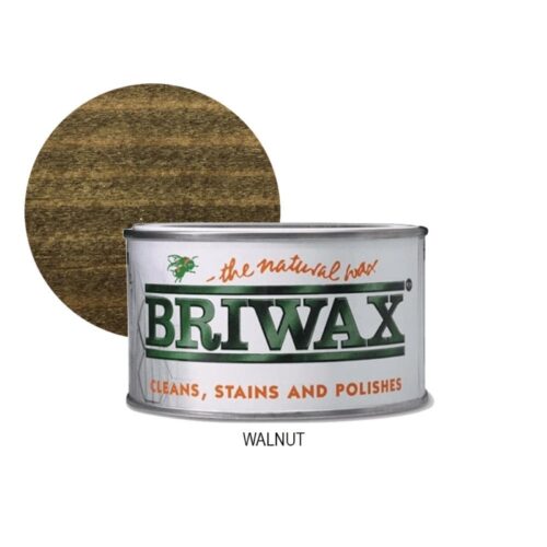 Briwax Furniture Wood Polish – Walnut (400g) Natural Wax for Cleaning, Staining & Polishing Wood