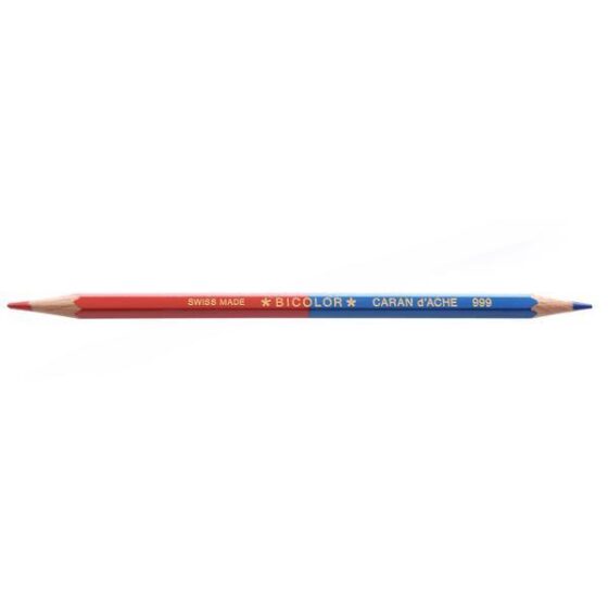 Caran d’Ache Prismalo Bicolour (2-colour ends) red/blue (12/box) in Cardboard Box