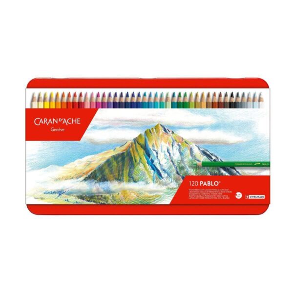 Item0-2WSYcw-1.jpg Caran d’Ache Pablo 120 Water Resistant Colour Pencils in Metal Tin