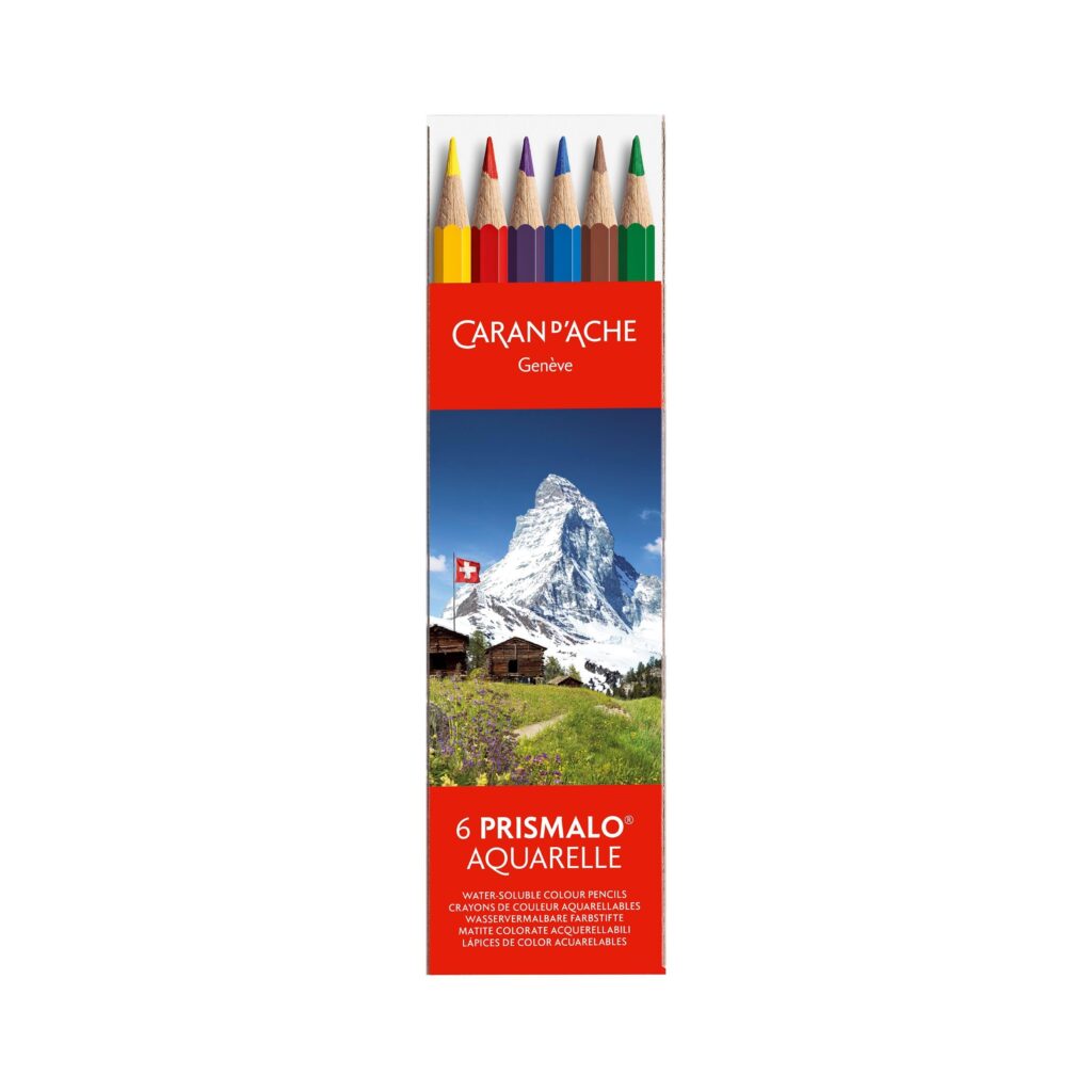 Caran D'Ache Prismalo Aquarelle 6 Water-Soluble Pencils