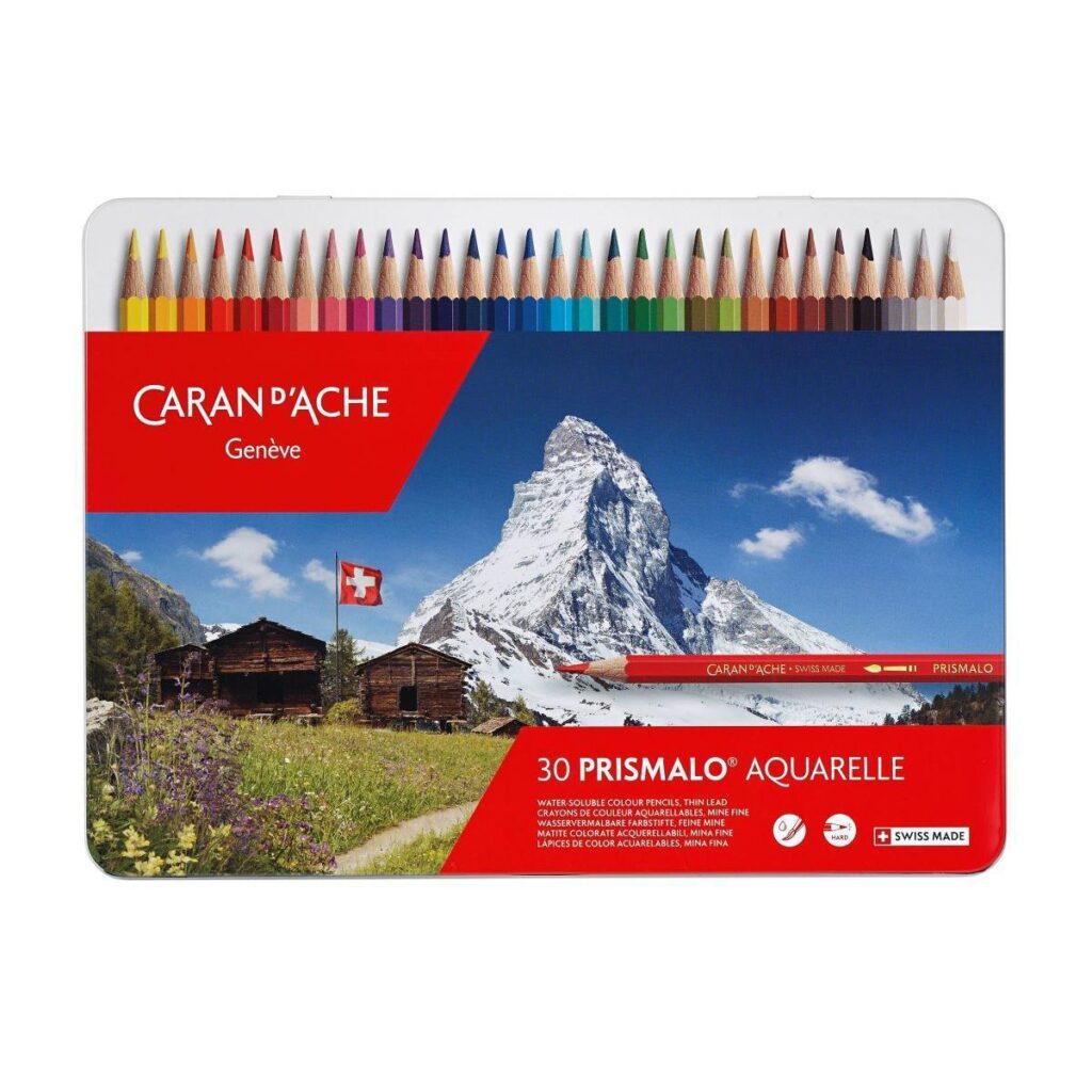 Caran d'Ache PRISMALO Aquarelle 30色 Caran D'Ache Prismalo Aquarelle 30 Water-Soluble Pencils