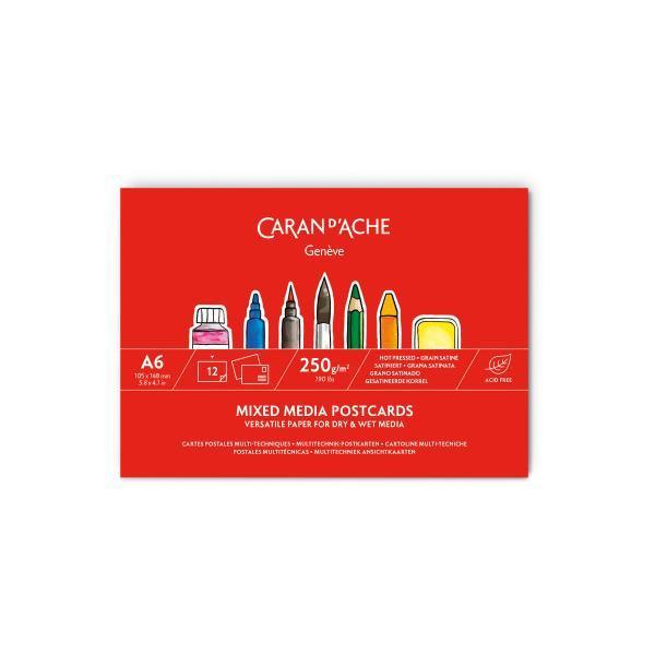 Item0-E3zXPY.jpg Caran d’Ache Mixed Media 12 Postcards A6 105x148mm 250g/m2 (Acid Free)