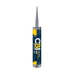 OB1 Silver Multi-Surface Construction Sealant & Adhesive 290ml Tube – Waterproof, Weatherproof & Durable Silicone