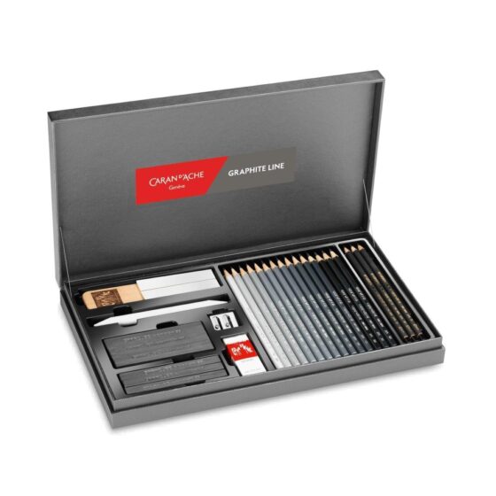 Caran d’Ache Graphite Line Gift Box – Premium Drawing Set for Artists and Creatives