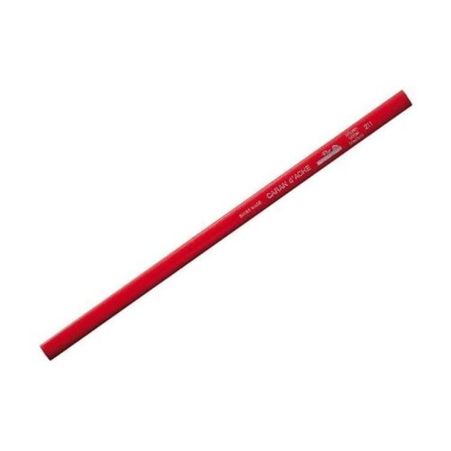 Caran d’Ache Carpenters pencil, medium lead (red)