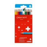 Caran d’Ache Swisscolor Aquarelle 12 Water Soluble Colour Pencils Colour Pencils in Box