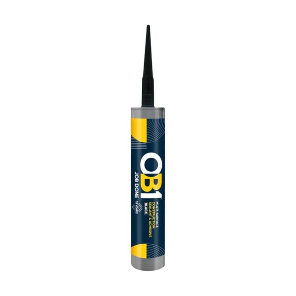 Item0-pGmKLT.jpg OB1 Black Multi-Surface Construction Sealant & Adhesive 290ml Tube – Waterproof, Weatherproof & Durable Silicone