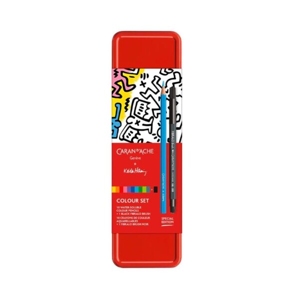 Caran d’Ache Water Soluble Colouring Set 11pc By Keith Haring