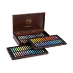 Caran d’Ache Neopastel 96 High-Quality Artist Assorted Colour Oil Pastels in Wooden Box