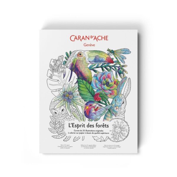 L’Espirit des forets 25 Original Illustrations to Colour Supererior Quality A4 Drawing Paper