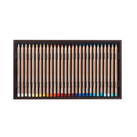Caran d’Ache Caran d’Ache Luminance 76 Permanent Colour Pencils + 4 Doubled Colours, 2 Full Blenders, 1 Grafwood HB and 1 Grafwood 5B in Wooden Box