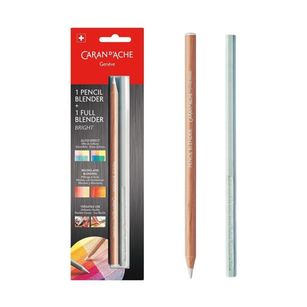 Caran d’Ache 1 Pencil Blender + 1 Full Blender Bright,  blistercarded