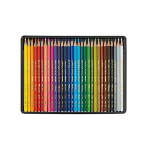 Caran d'Ache Prismalo Aquarelle 30 Water Soluble Colour Pencils in Metal Tin 4 Caran d’Ache Prismalo Aquarelle 30 Water Soluble Colour Pencils in Metal Tin