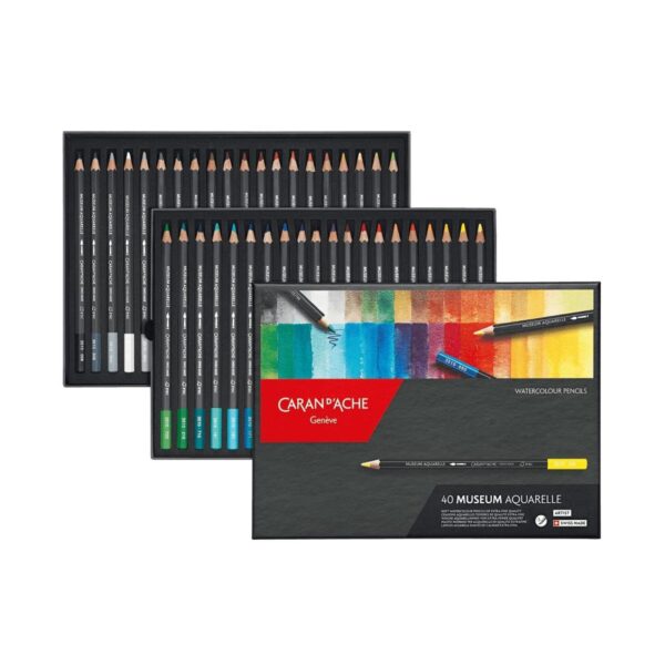 Caran d'Ache Museum Aquarelle 20 Landscape Watercolour Pencils - Professional Set in Cardboard Box 1 Caran d’Ache Museum Aquarelle 20 Landscape Watercolour Pencils – Professional Set in Cardboard Box