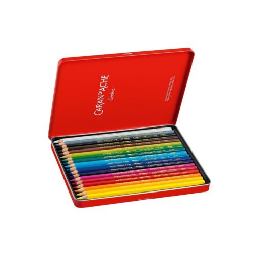 Caran d'Ache Supracolor 18 Water Soluble Colour Pencils in Metal Tin 5 Caran d’Ache Supracolor 18 Water Soluble Colour Pencils in Metal Tin
