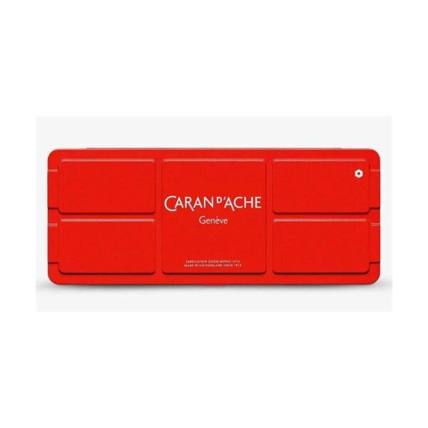 Caran d'Ache Gouache Studio 7 Watercolour Pens with 10ml White Tube & Brush in Metal Box 3 Caran d’Ache Gouache Studio 7 Watercolour Pens with 10ml White Tube & Brush in Metal Box