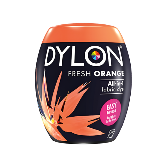 Dylon Fresh Orange Dye Pod – Easy, Long-Lasting Fabric Dye for Machine Use