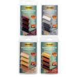 Briwax Wax Filler Sticks – White, Black & 2 Shades of Grey (Wood Filler for Repair & Polishing)