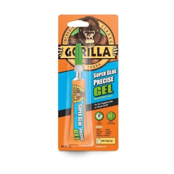 1 Gorilla Super Glue Precise Gel 15g – Fast-Setting, Impact-Tough Adhesive with Precision Application
