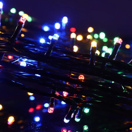 100 LED Pastel String Lights (6.9m) – Battery Fairy Lights for Christmas, Weddings, and Home Decor