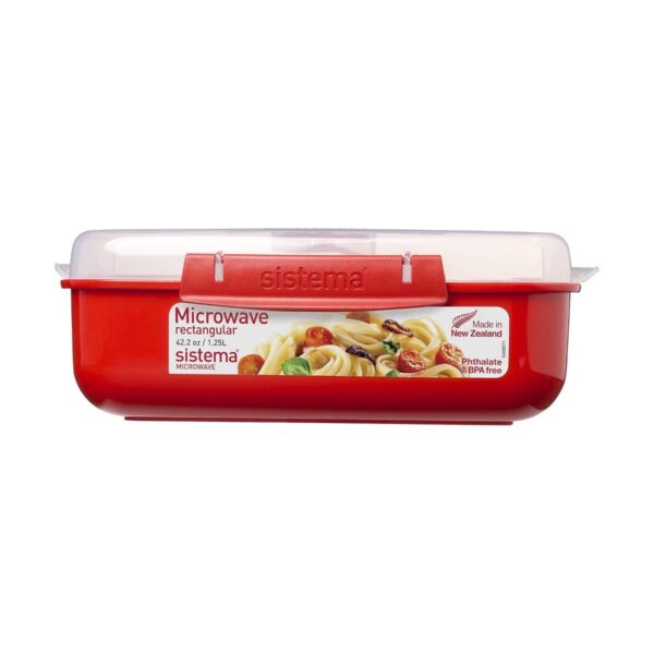 Sistema 1.25L Lunch Box + 915ml Round Bowl | BPA-Free Microwave Set Containers 3 Sistema 1.25L Lunch Box + 915ml Round Bowl | BPA-Free Microwave Set Containers