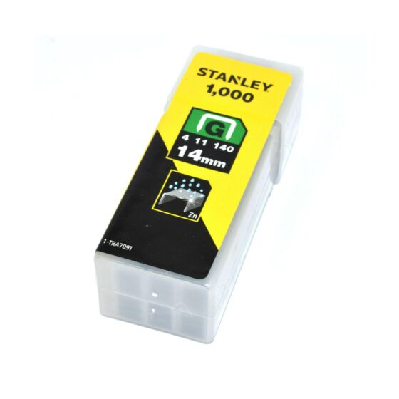 Stanley 14mm Heavy Duty Staples (1000 Pack) – Galvanised Type G Staples for Roofing, Insulation & Carpentry