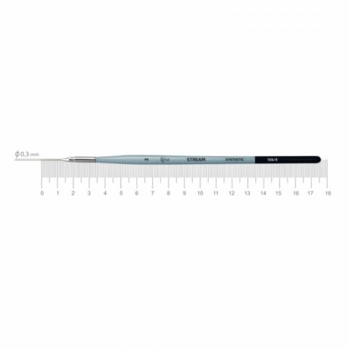 Rosa Gallery Synthetic Round Stream 123/3 No.2 Brush – Perfect for Fine Detailing