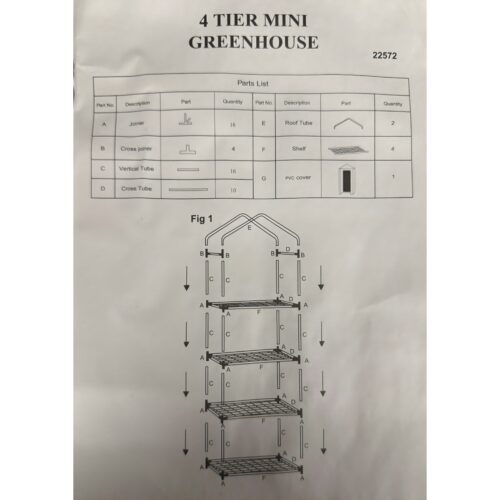 4‑Tier Mini Greenhouse – Powder‑Coated Steel Frame & Weather‑Resistant PVC Cover, Easy Assembly (H160 × W59 × D39 cm) 9 4‑Tier Mini Greenhouse – Powder‑Coated Steel Frame & Weather‑Resistant PVC Cover, Easy Assembly (H160 × W59 × D39 cm)