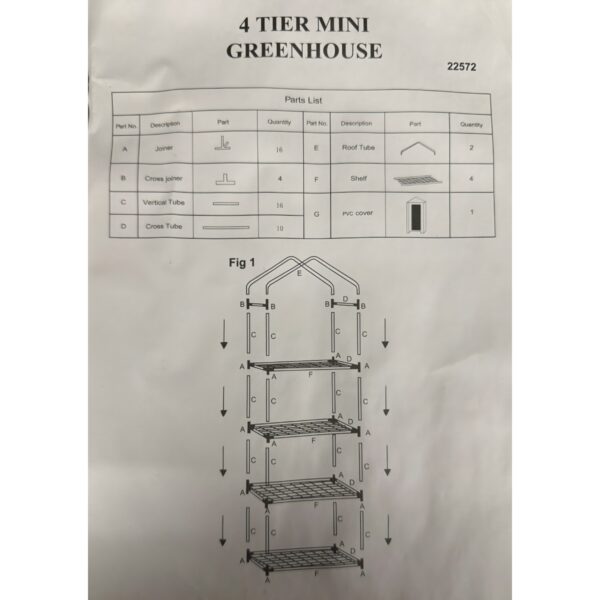 4‑Tier Mini Greenhouse – Powder‑Coated Steel Frame & Weather‑Resistant PVC Cover, Easy Assembly (H160 × W59 × D39 cm) 3 4‑Tier Mini Greenhouse – Powder‑Coated Steel Frame & Weather‑Resistant PVC Cover, Easy Assembly (H160 × W59 × D39 cm)