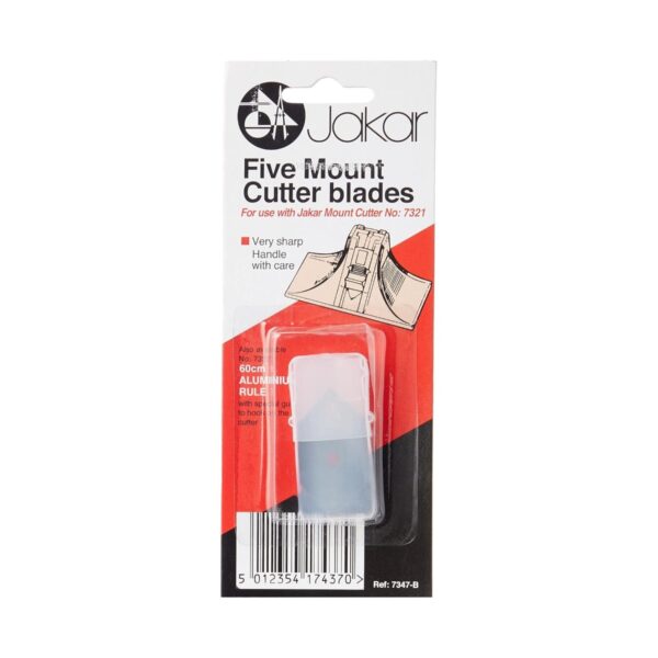 7347-b Jakar Spare Blades For 7321 Mount Cutter, 7379 And 7380 Mount Cutter Kits (5/Blistercard)