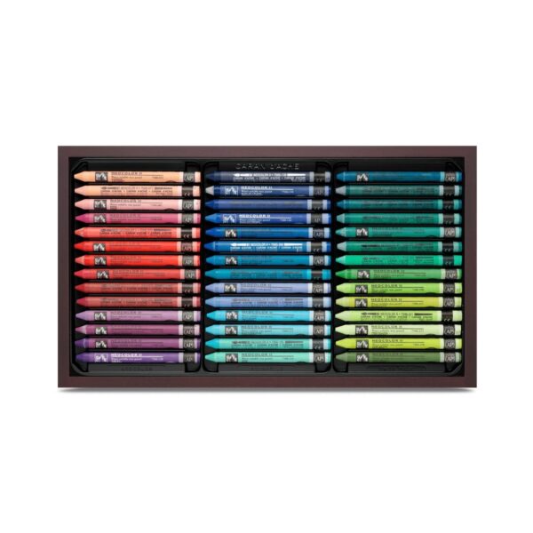 Caran d'Ache Neocolor II Water Soluble Wax Colour Pastels - Luxury Wooden Box Set 2 Caran d’Ache Neocolor II Water Soluble Wax Colour Pastels – Luxury Wooden Box Set